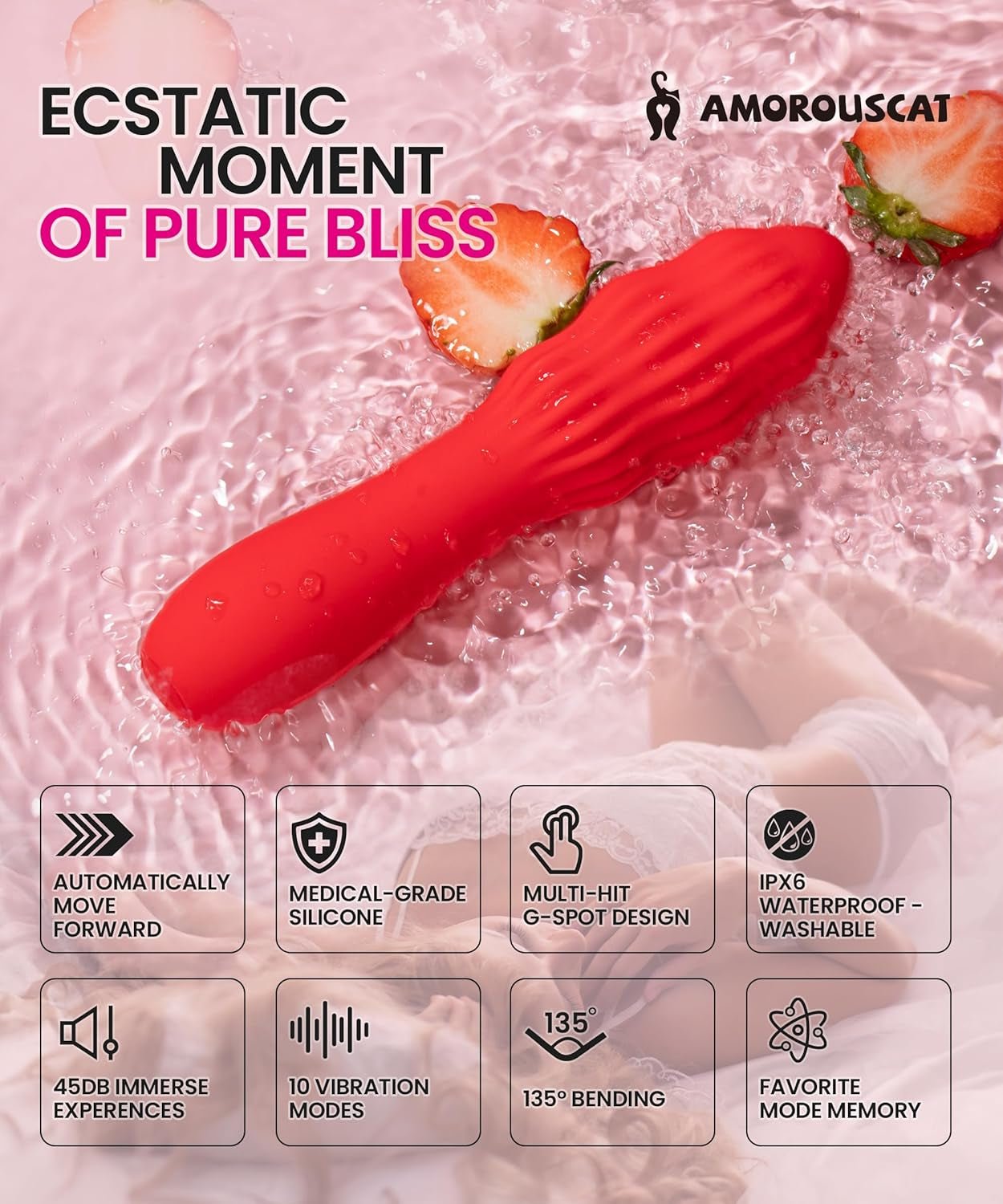 RotaCurve Rotating G - Spot Vibrator Wand - Vixen | Nova Network