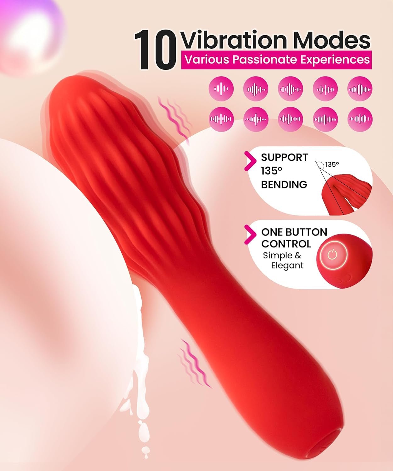 RotaCurve Rotating G - Spot Vibrator Wand - Vixen | Nova Network