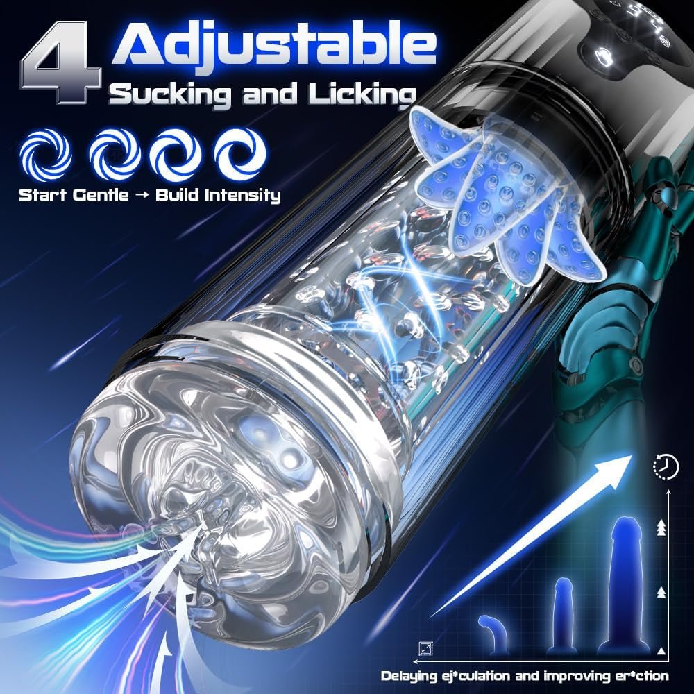 RotaRush Rotating Suction Male Stroker LED Display - Vixen | Nova Network