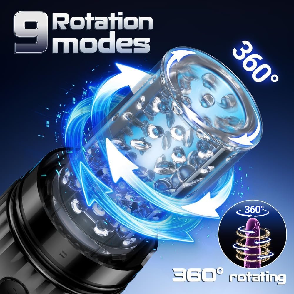 RotaRush Rotating Suction Male Stroker LED Display - Vixen | Nova Network