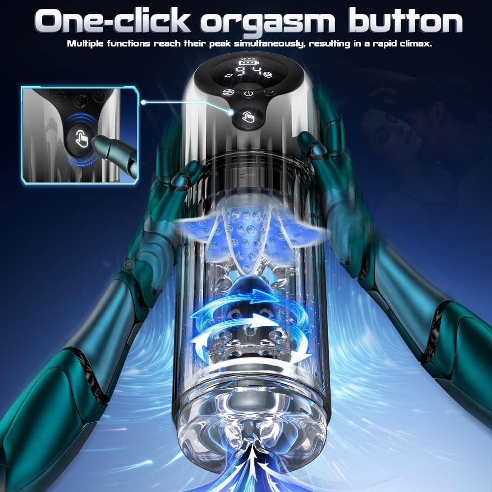 RotaRush Rotating Suction Male Stroker LED Display - Vixen | Nova Network