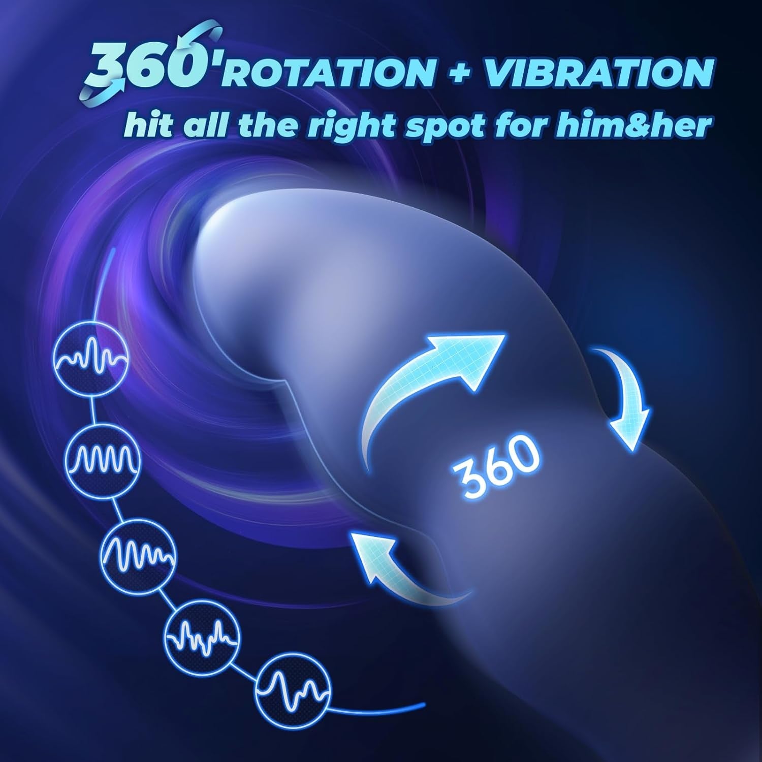 RotoTouch 360° Rotating Butt Plug & Prostate Massager - Vixen | Nova Network