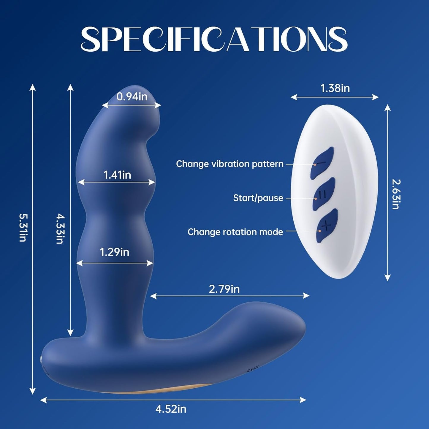 RotoTouch 360° Rotating Butt Plug & Prostate Massager - Vixen | Nova Network