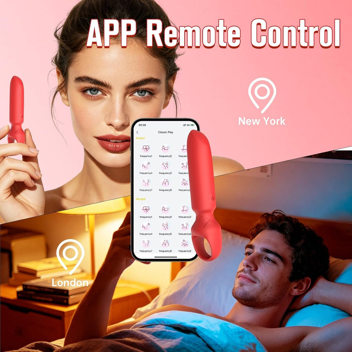 RougeKiss Mini Bullet Vibrator for G-Spot and Clitoral Stimulation - Vixen Adult Playroom