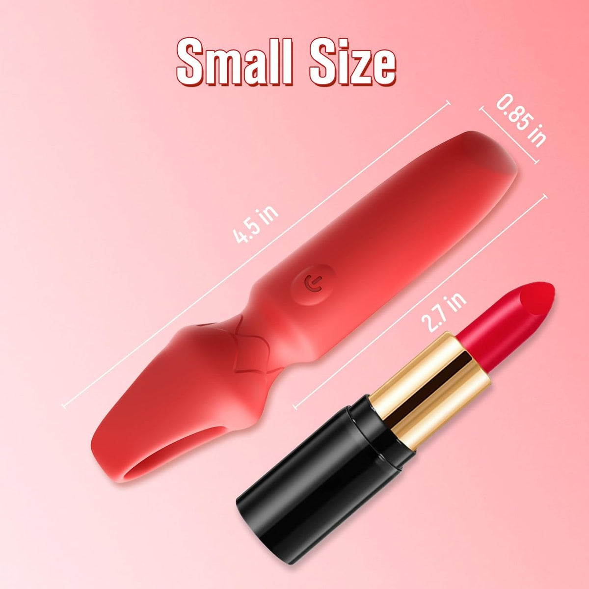RougeKiss Mini Bullet Vibrator for G-Spot and Clitoral Stimulation - Vixen Adult Playroom