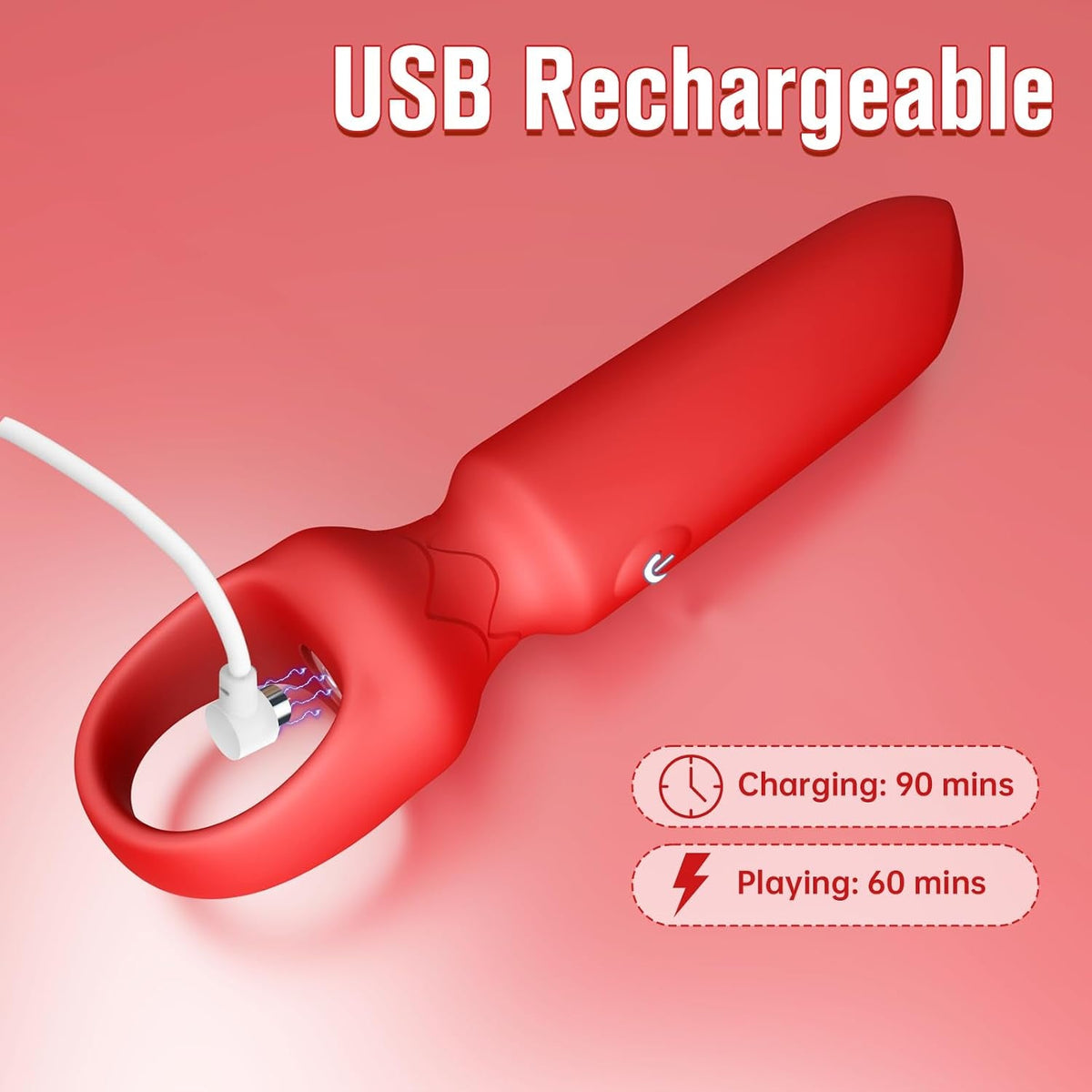 RougeKiss Mini Bullet Vibrator for G-Spot and Clitoral Stimulation - Vixen Adult Playroom