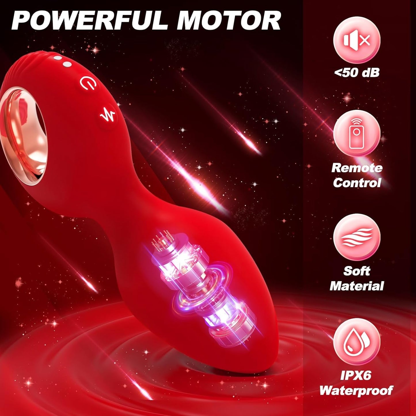 RougePulse Remote Vibrating Butt Plug & Prostate Massager - Vixen | Nova Network