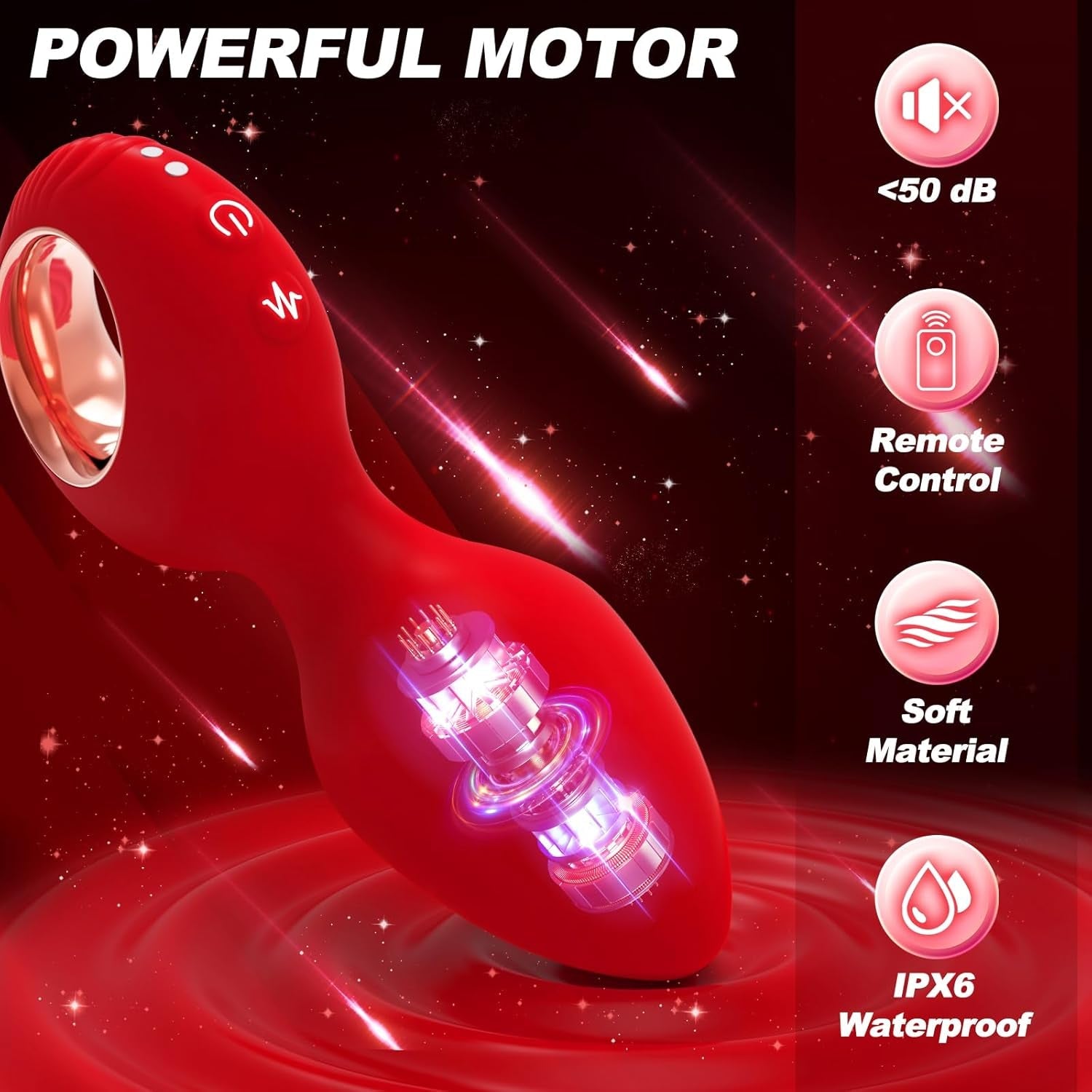 RougePulse Remote Vibrating Butt Plug & Prostate Massager - Vixen | Nova Network