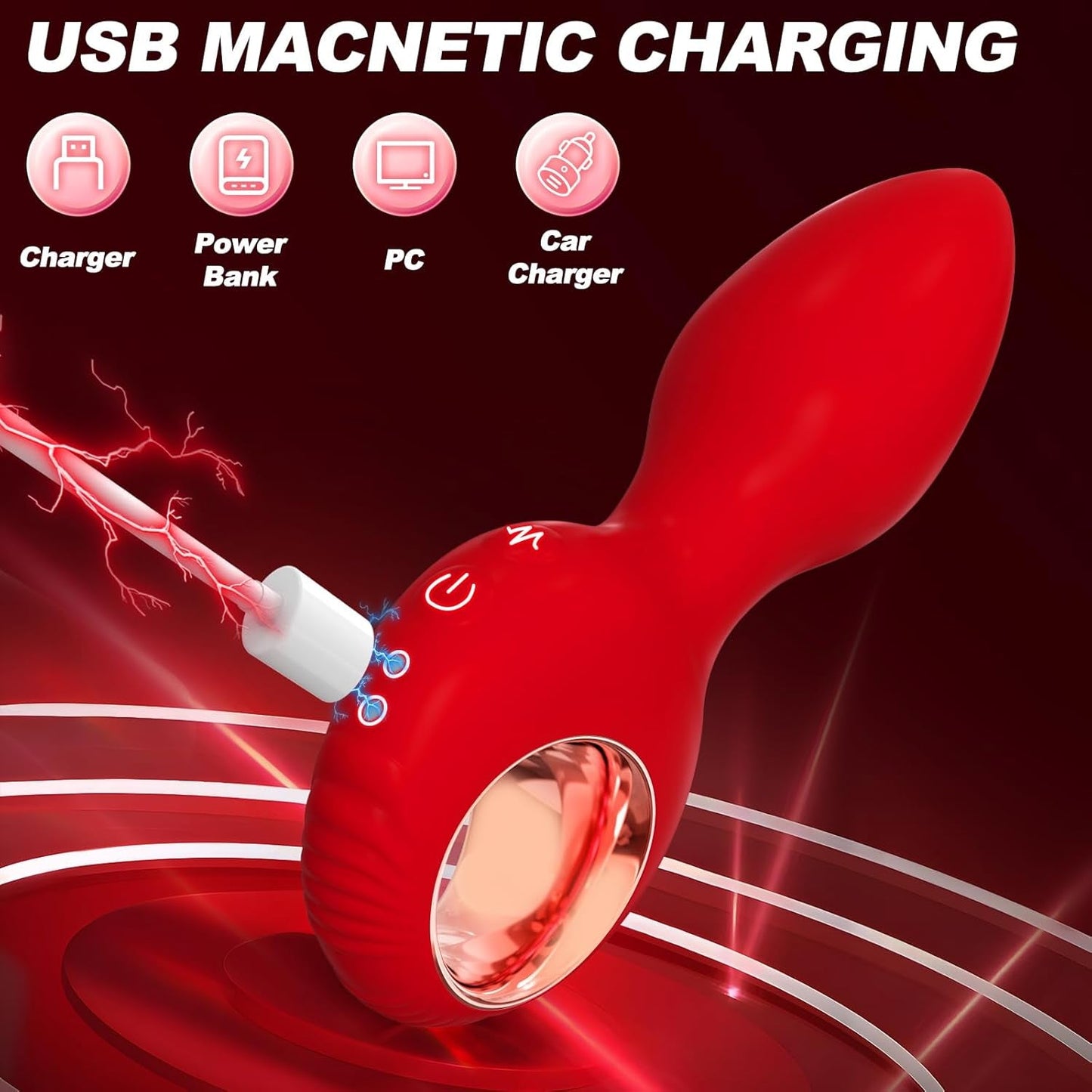 RougePulse Remote Vibrating Butt Plug & Prostate Massager - Vixen | Nova Network