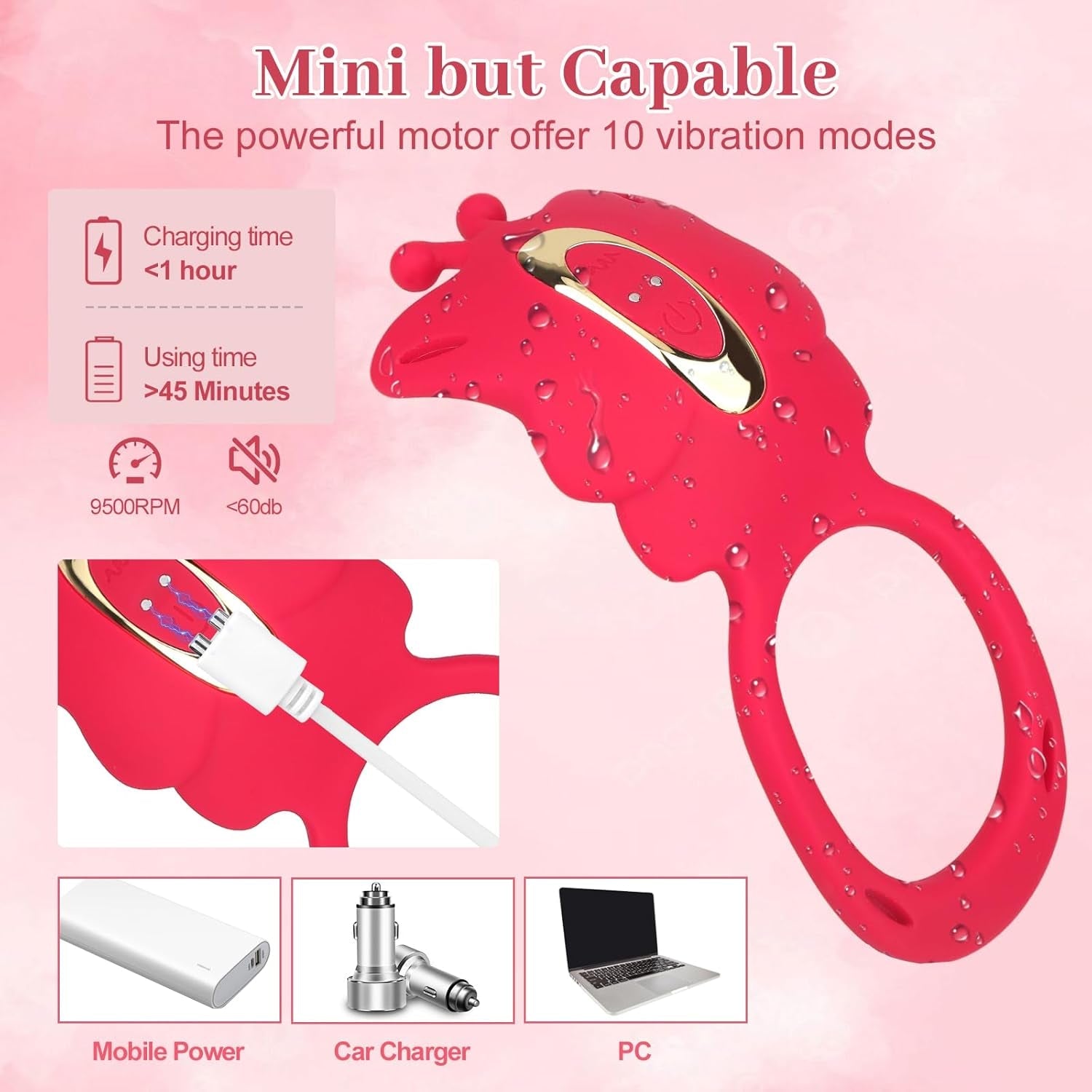 RougeRush 3 - in - 1 Couples Vibrator Kit - Vixen | Nova Network