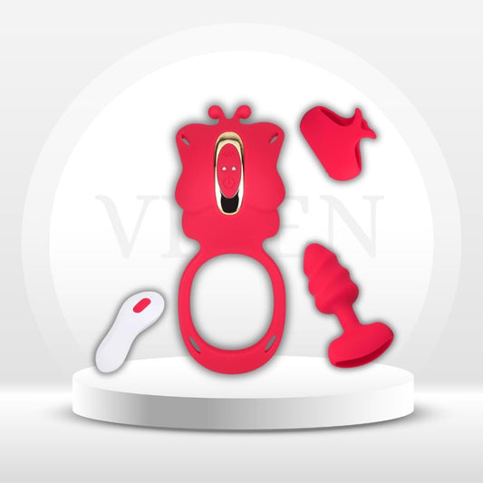 RougeRush 3 - in - 1 Couples Vibrator Kit - Vixen | Nova Network