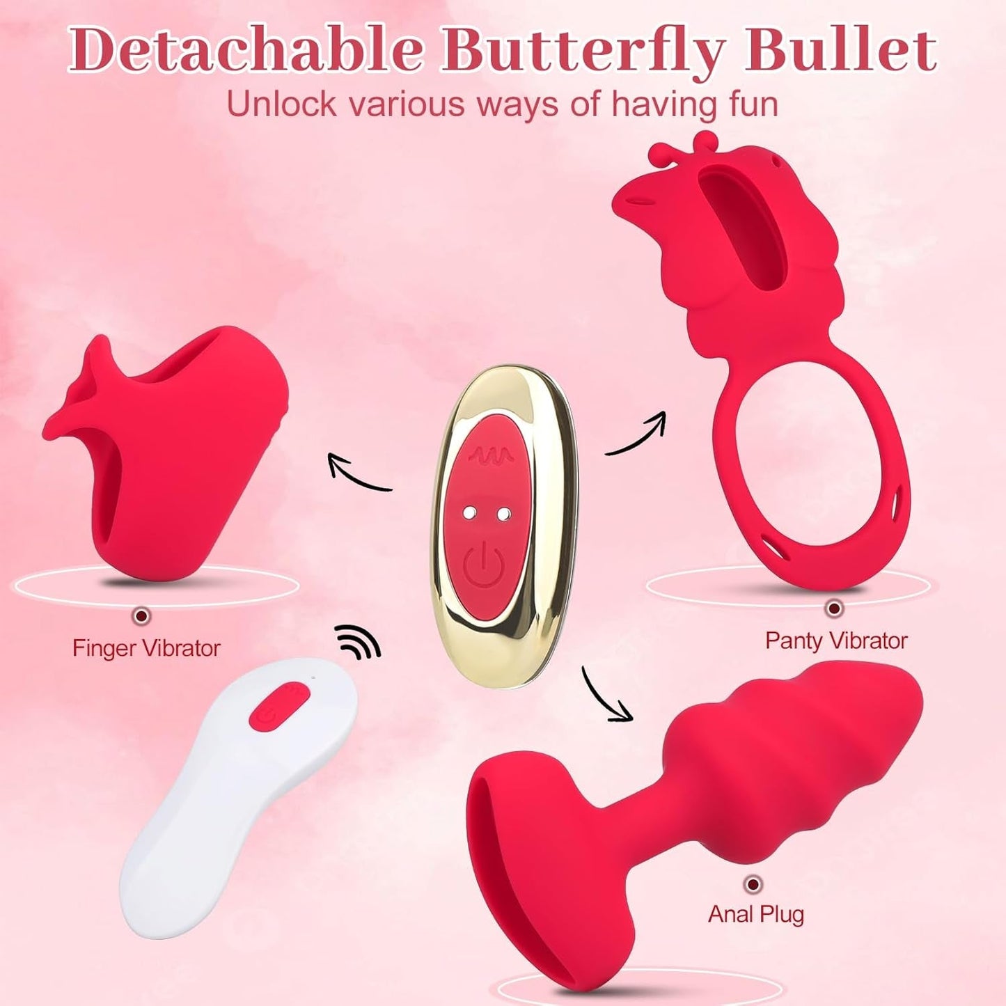 RougeRush 3 - in - 1 Couples Vibrator Kit - Vixen | Nova Network