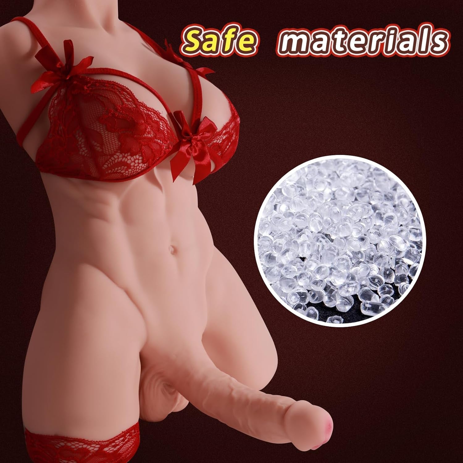 RoxyArch Trans Torso Sex Doll | 7" 360° Rotating Dildo - Vixen Adult Playroom