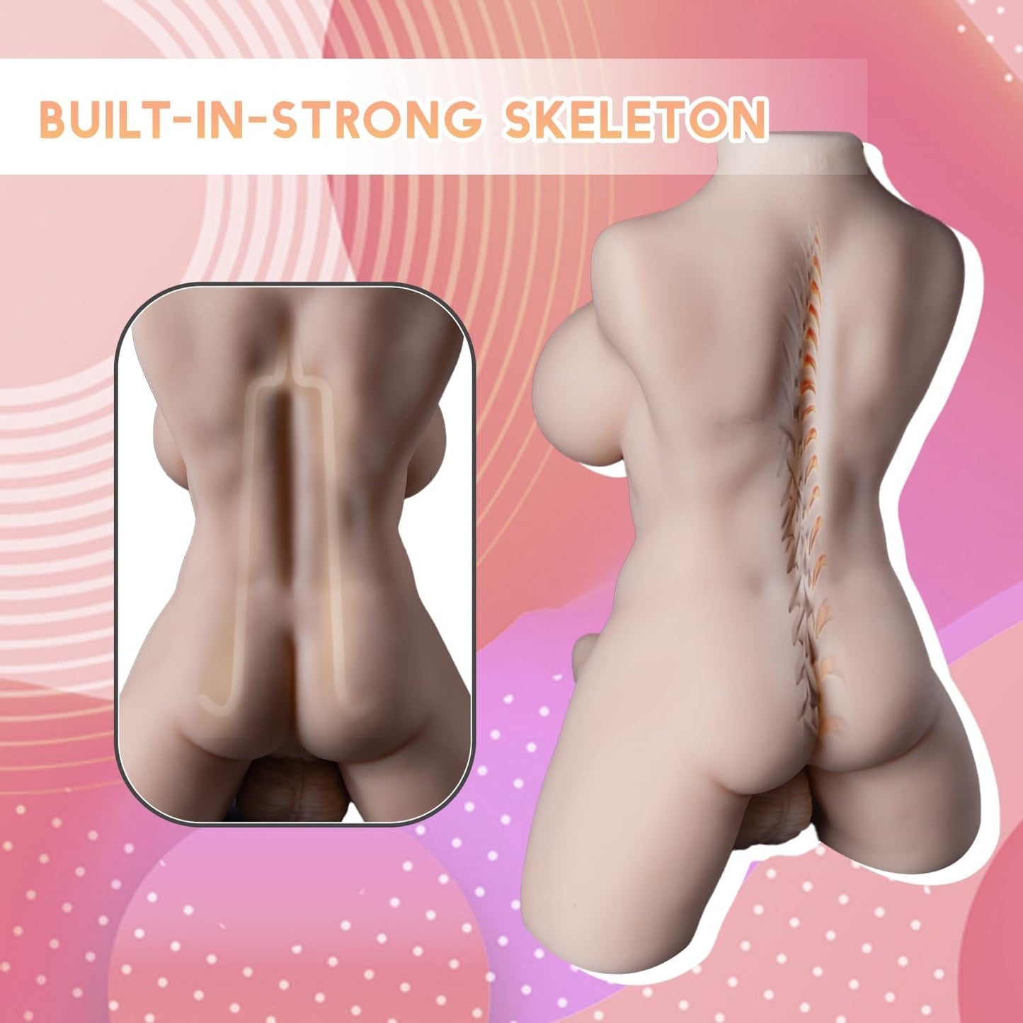 RoxyArch Trans Torso Sex Doll | 7" 360° Rotating Dildo - Vixen Adult Playroom