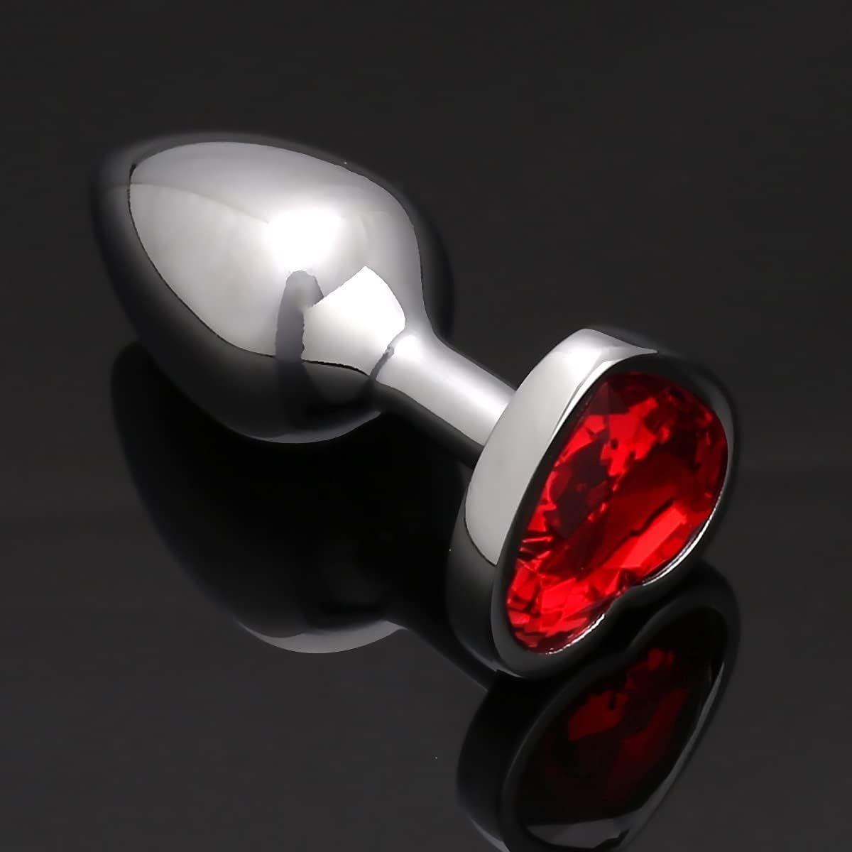 RubyHeart Small Metal Heart Jewel Butt Plug - Vixen | Nova Network