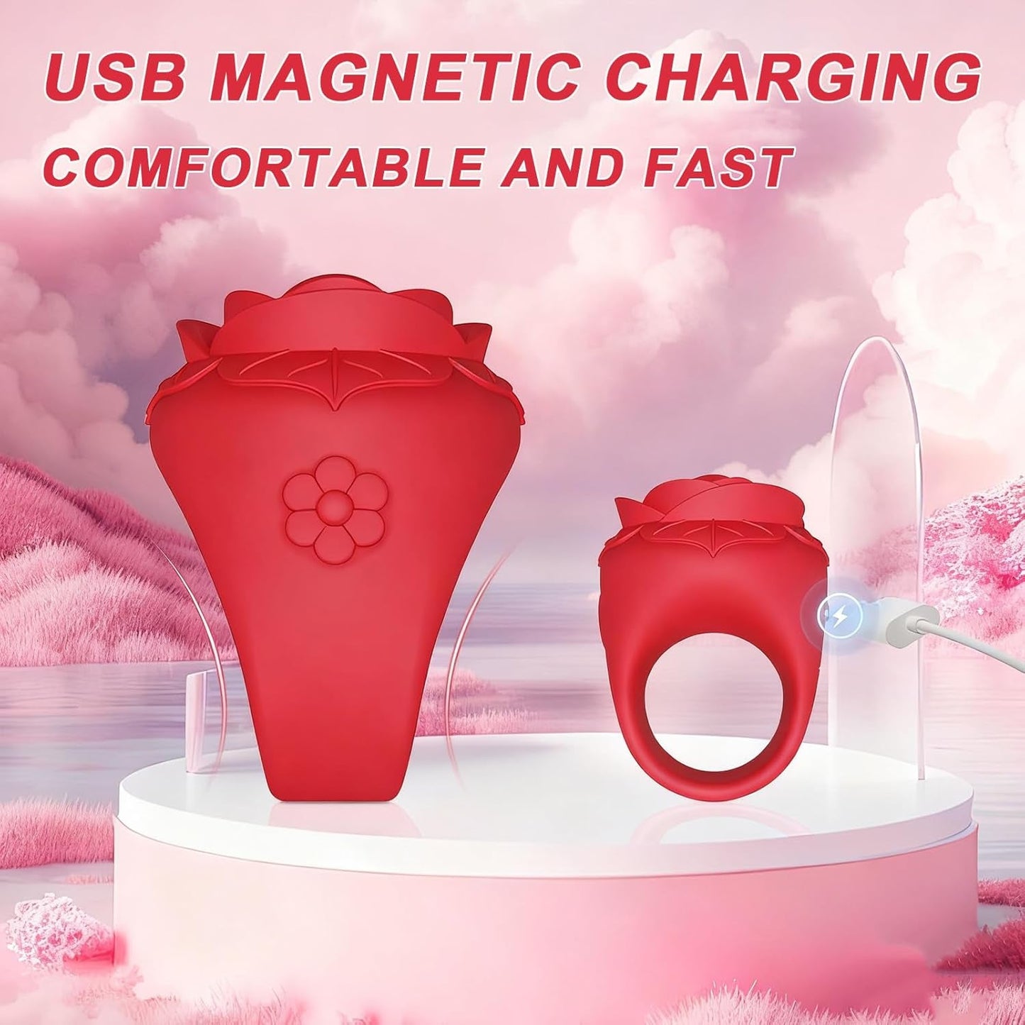 RubyLoop Finger Ring Clit Stimulation Vibrator - Vixen | Nova Network