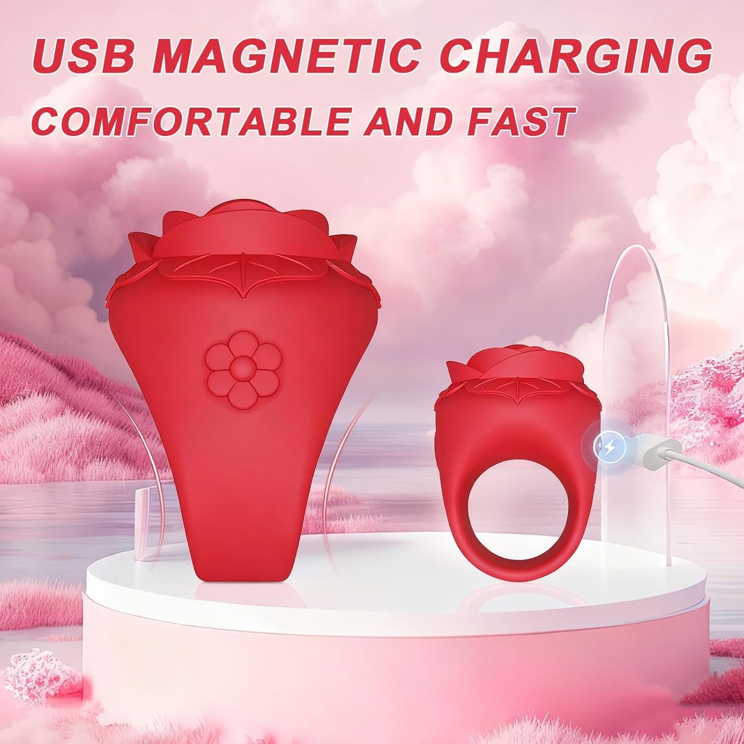 RubyLoop Finger Ring Clit Stimulation Vibrator - Vixen | Nova Network