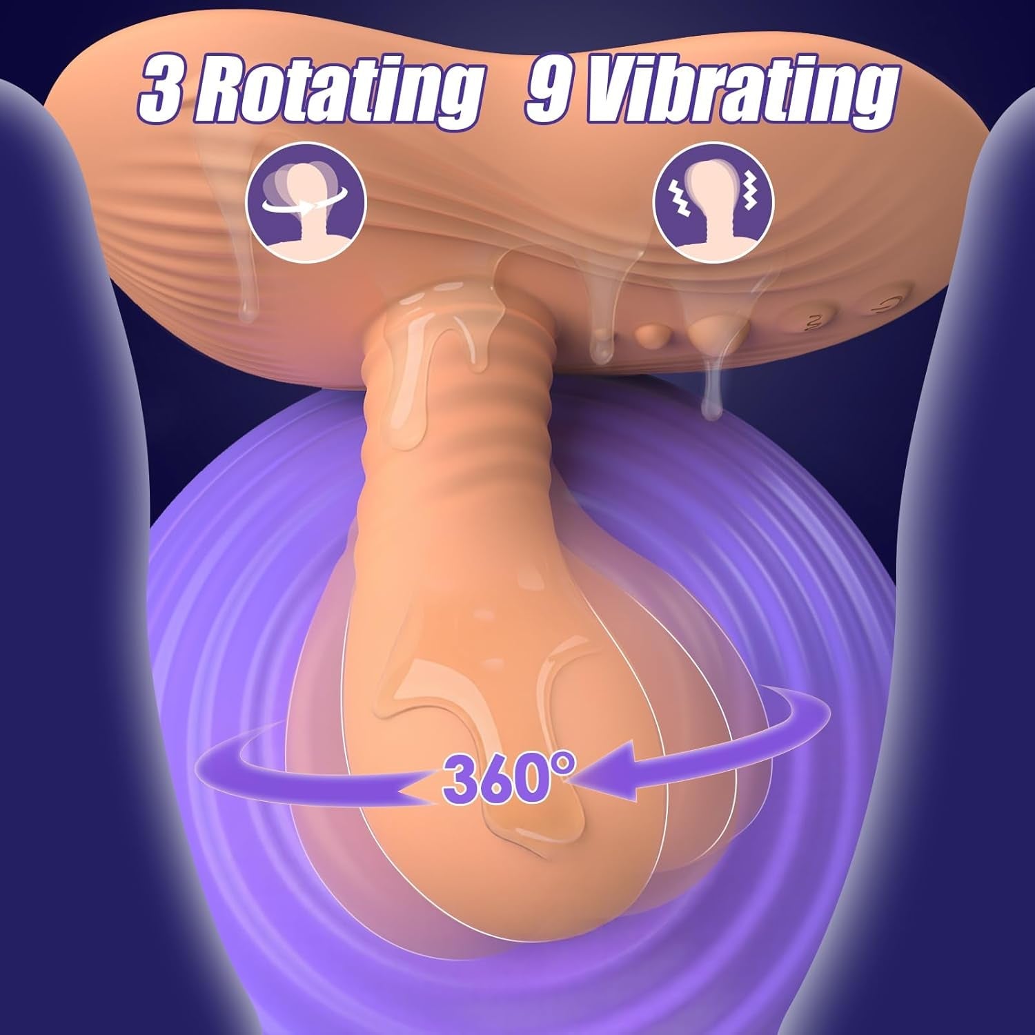 SaddleSpin Rotating Riding Prostate Massager 9 Spin + 9 Vibe - Vixen | Nova Network
