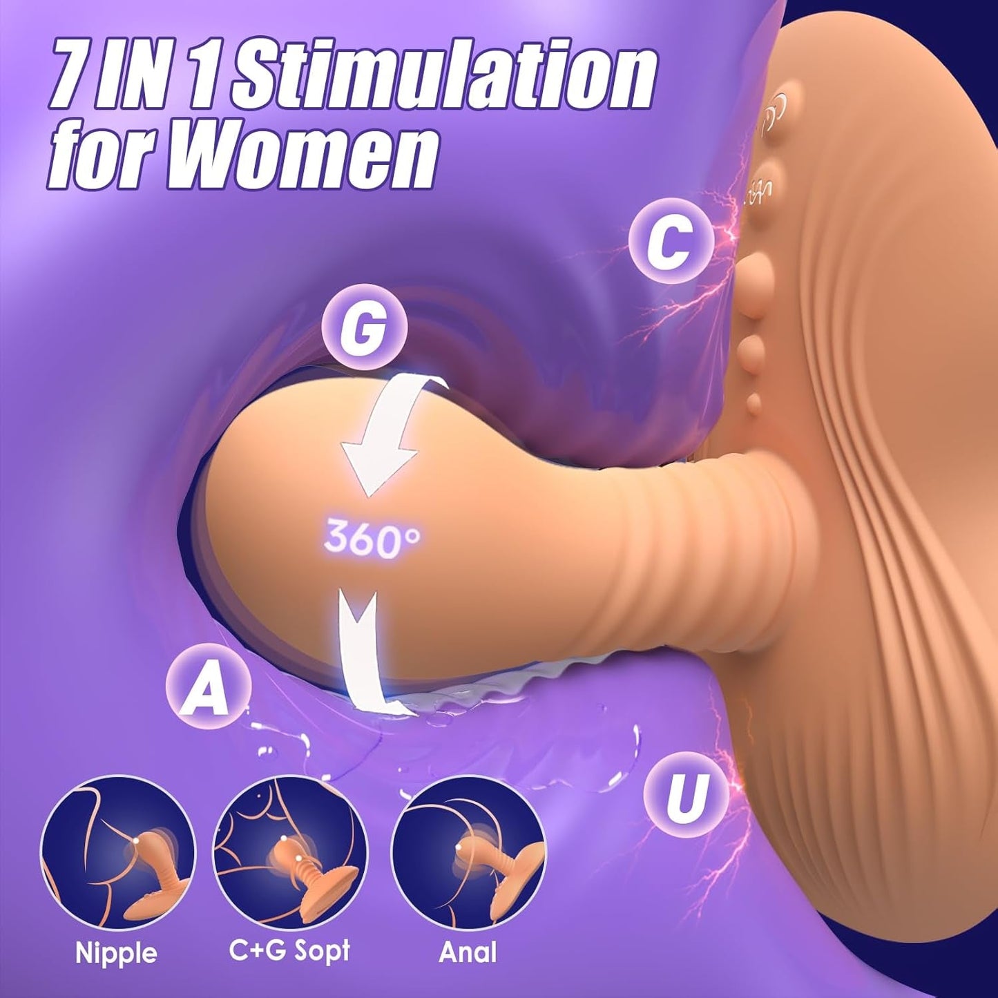 SaddleSpin Rotating Riding Prostate Massager 9 Spin + 9 Vibe - Vixen | Nova Network