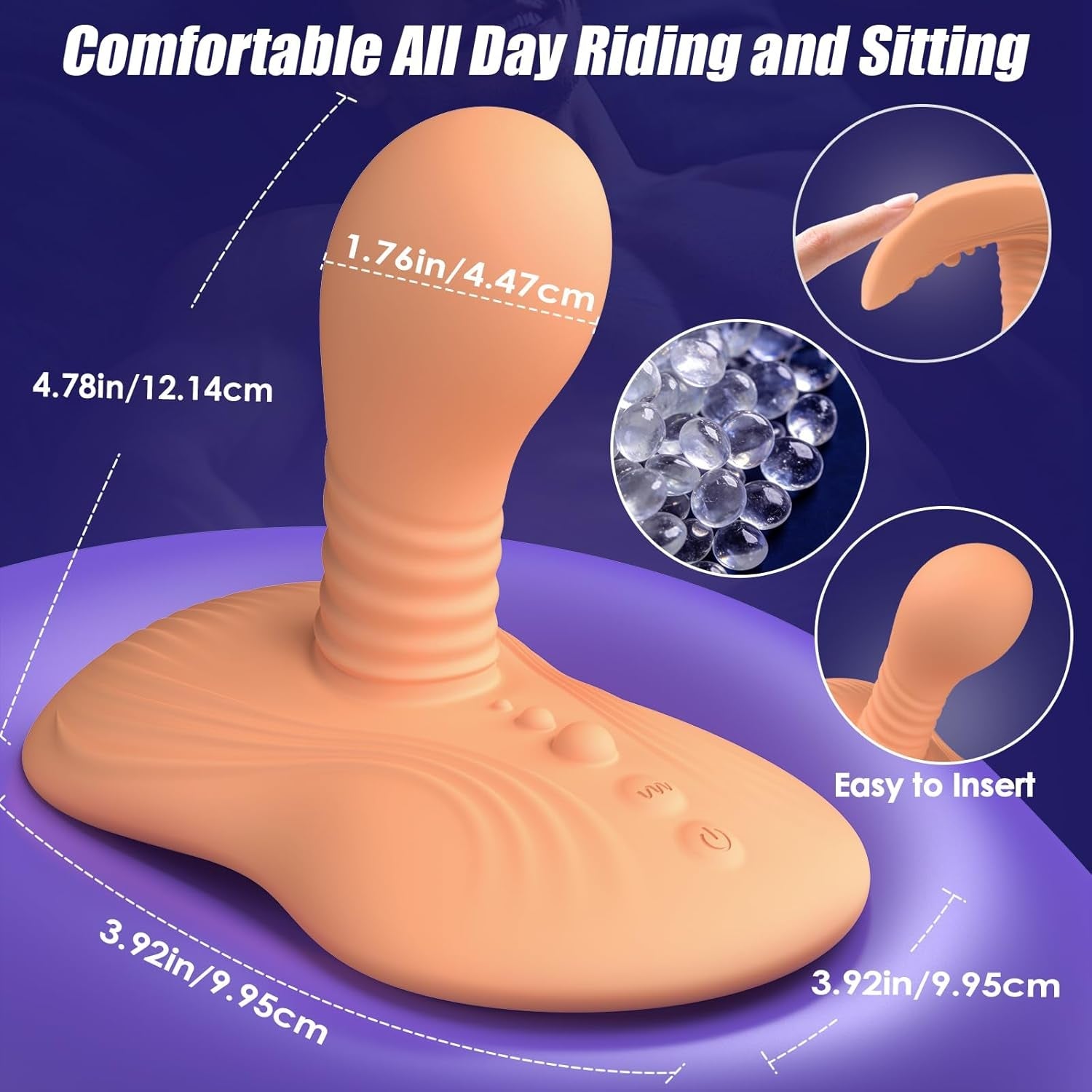 SaddleSpin Rotating Riding Prostate Massager 9 Spin + 9 Vibe - Vixen | Nova Network