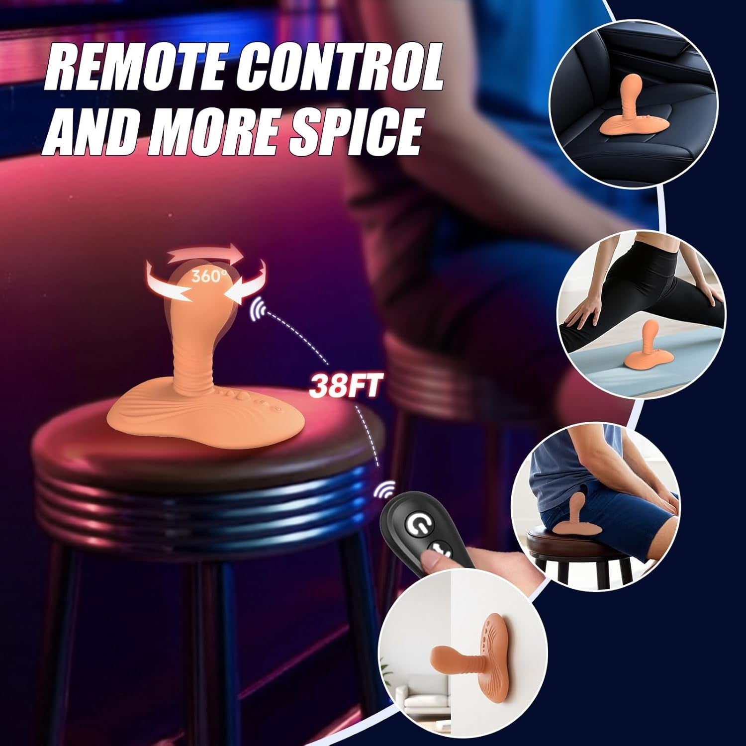SaddleSpin Rotating Riding Prostate Massager 9 Spin + 9 Vibe - Vixen | Nova Network