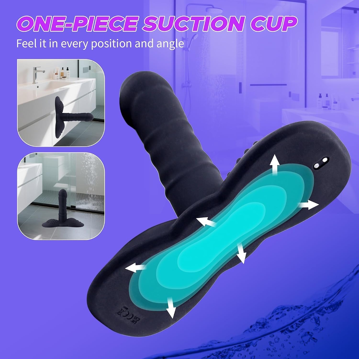 SaddleSurge 3-in-1 Sit & Ride Thrusting Dildo – Remote, 3 Motors - Vixen Adult Playroom