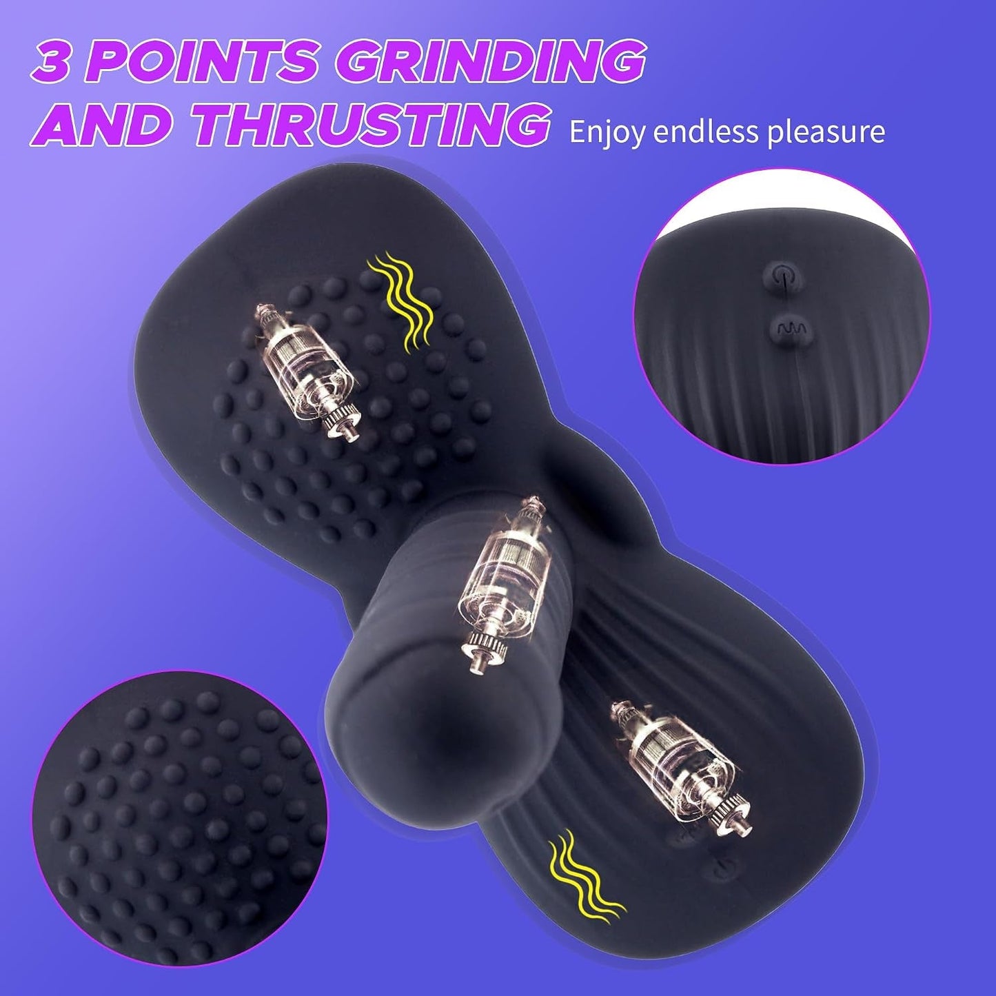 SaddleSurge 3-in-1 Sit & Ride Thrusting Dildo – Remote, 3 Motors - Vixen Adult Playroom