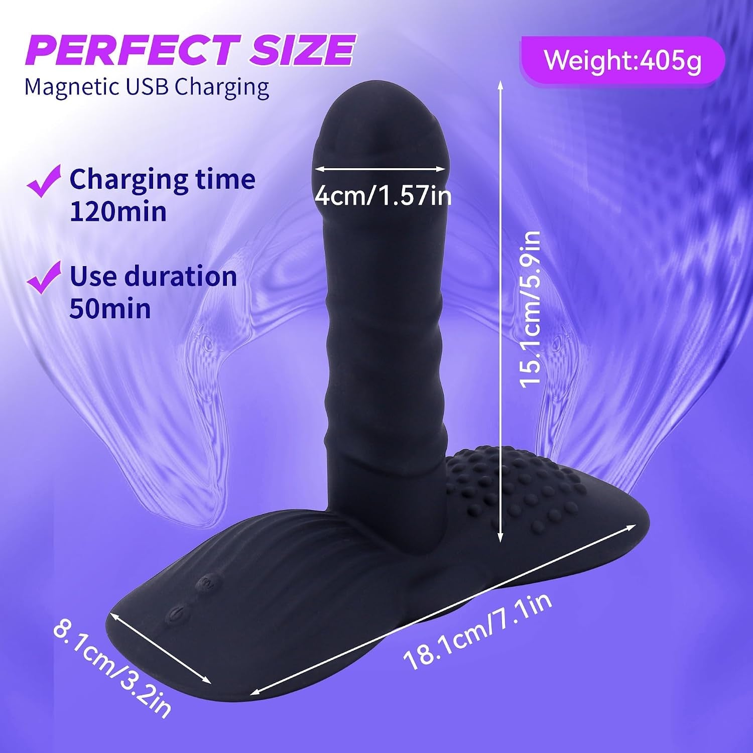 SaddleSurge 3-in-1 Sit & Ride Thrusting Dildo – Remote, 3 Motors - Vixen Adult Playroom