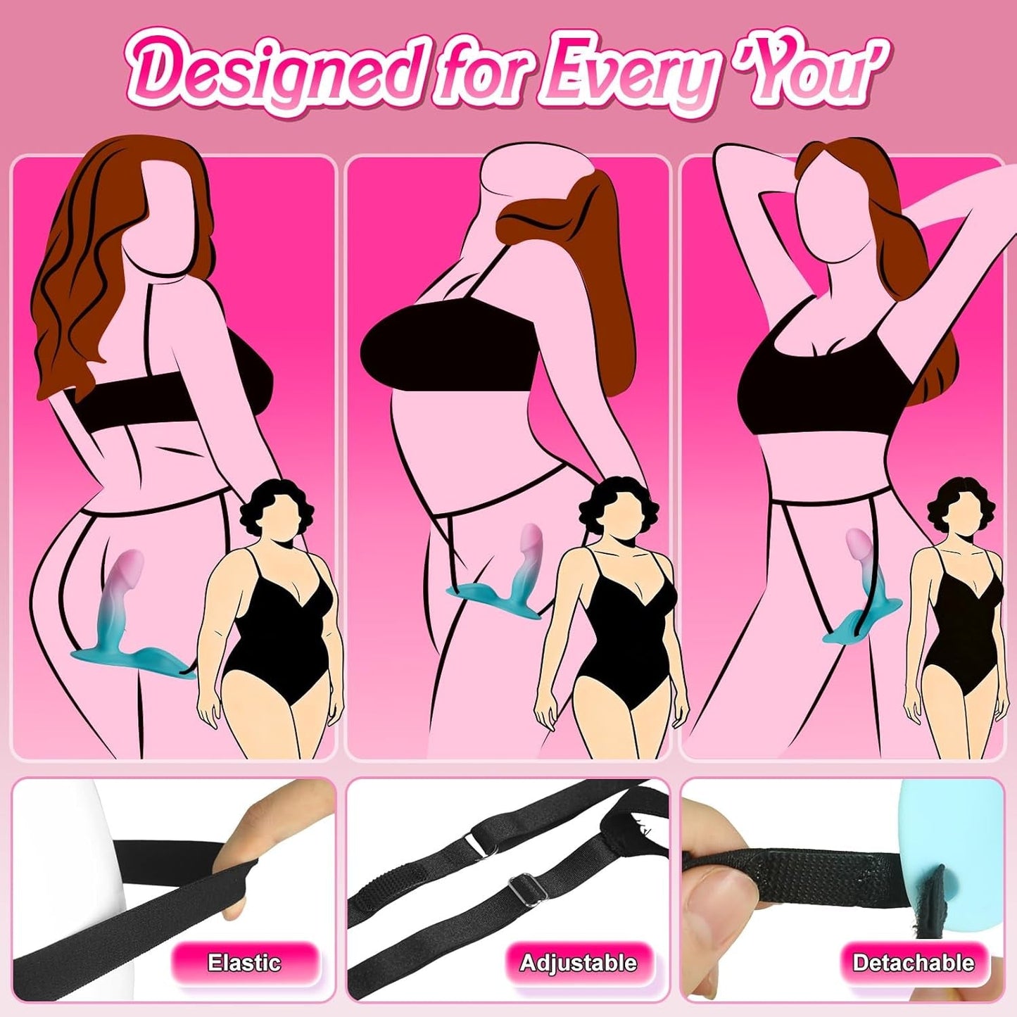 SaddleUp App-Control Riding Strap-On Dildo Vibrator - Vixen | Nova Network