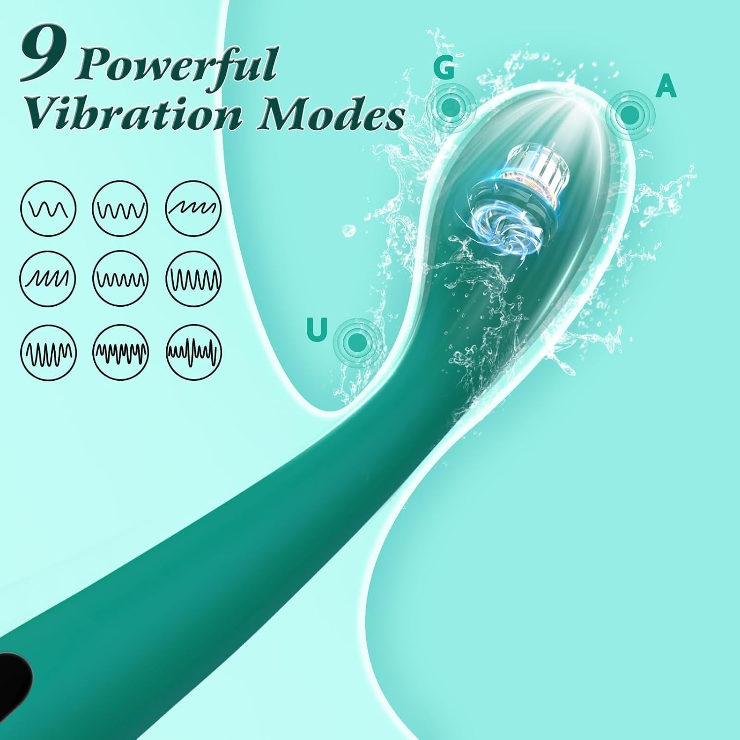 SageCurve G - Spot Vibrator Wand with LCD - Vixen | Nova Network