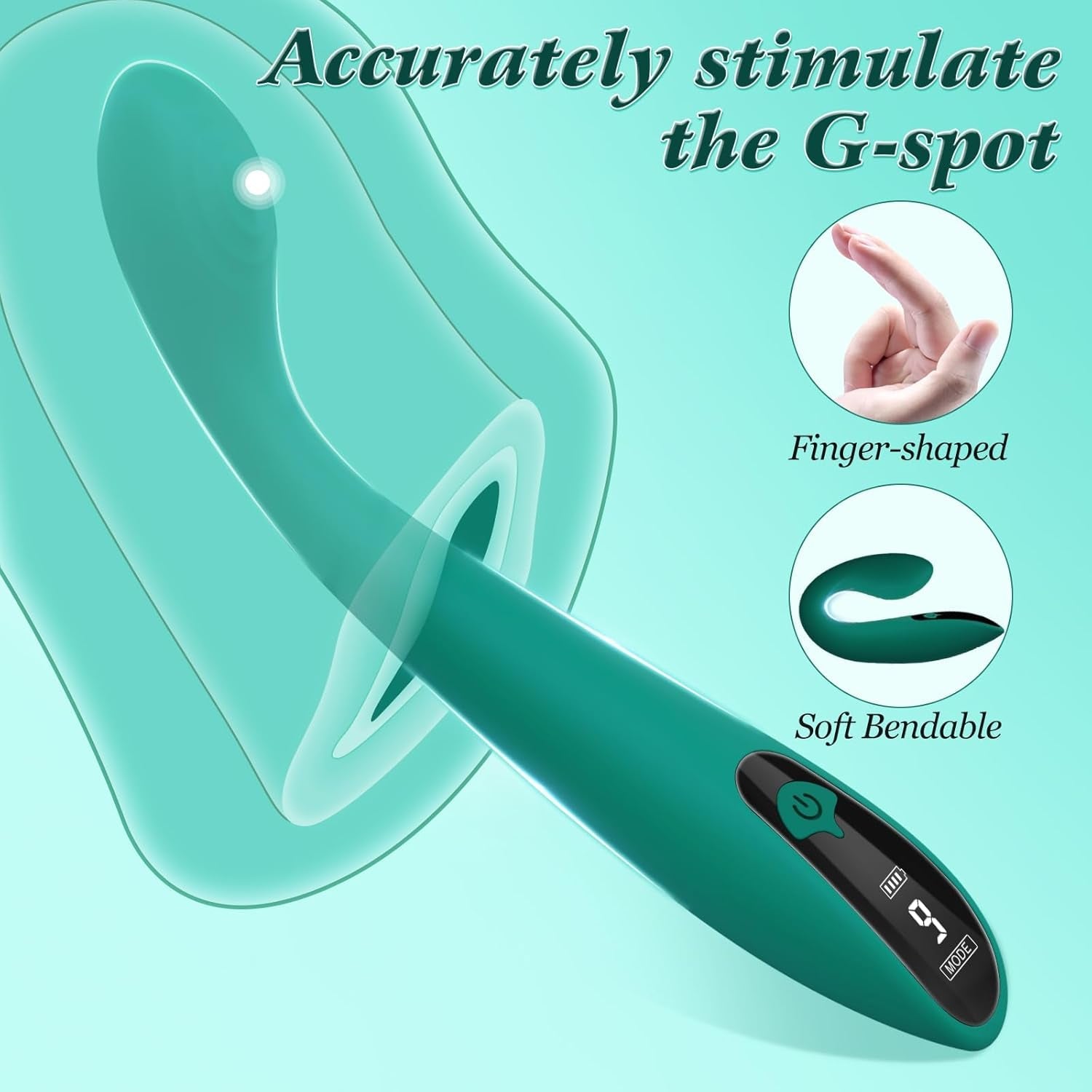 SageCurve G - Spot Vibrator Wand with LCD - Vixen | Nova Network