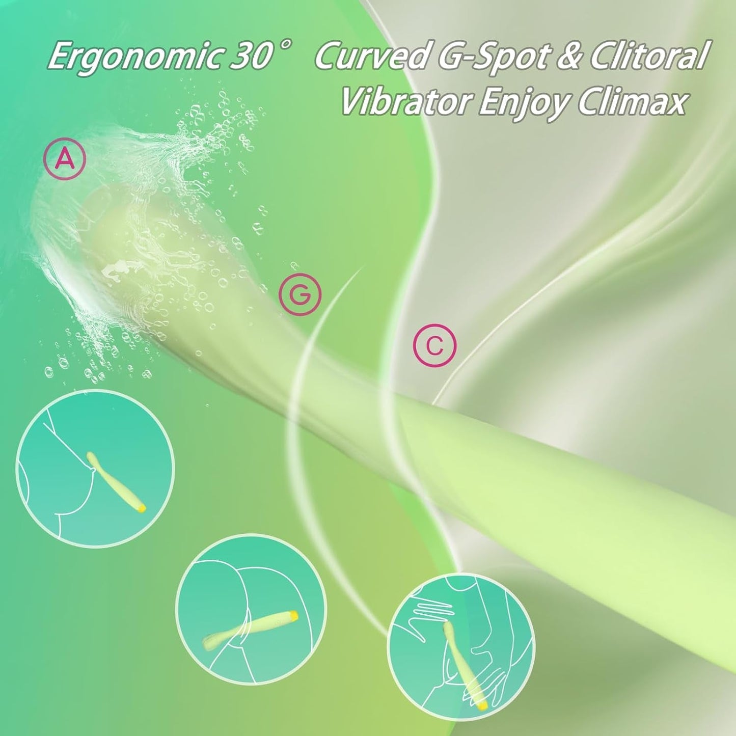 SageSpiral Ergonomic Stimulation G - Spot Wand Vibrator - Vixen | Nova Network