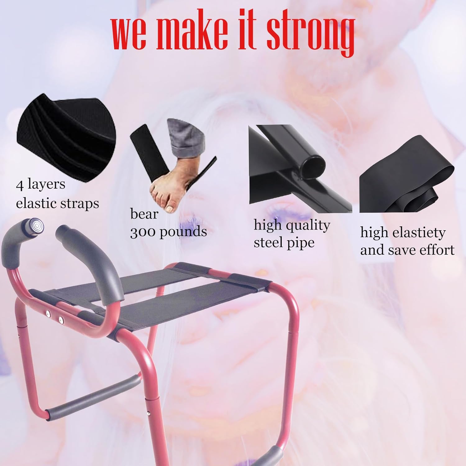 ScarletBounce Sex Chair with Armrests - Vixen | Nova Network