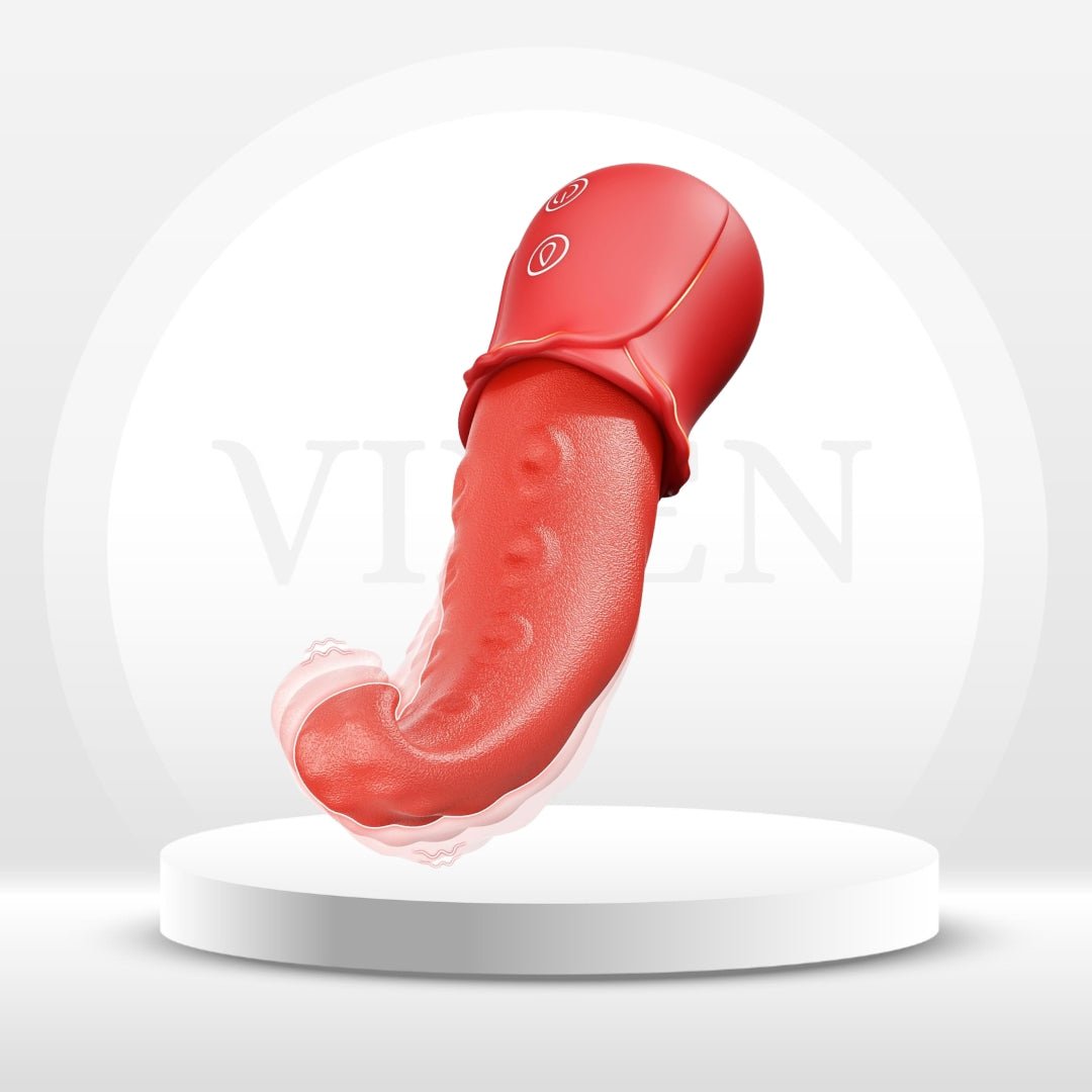 ScarletTongue 3-in-1 Rose Tongue Vibrator – Lick, Swing & Vibrate - Vixen Adult Playroom