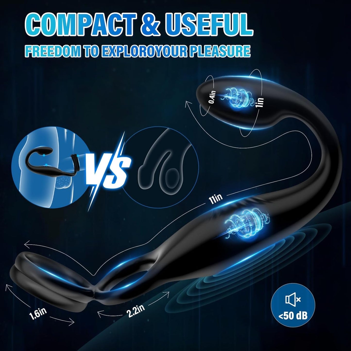 ScorpioApex Vibrating Cock Ring Prostate Plug 10 Modes - Vixen | Nova Network