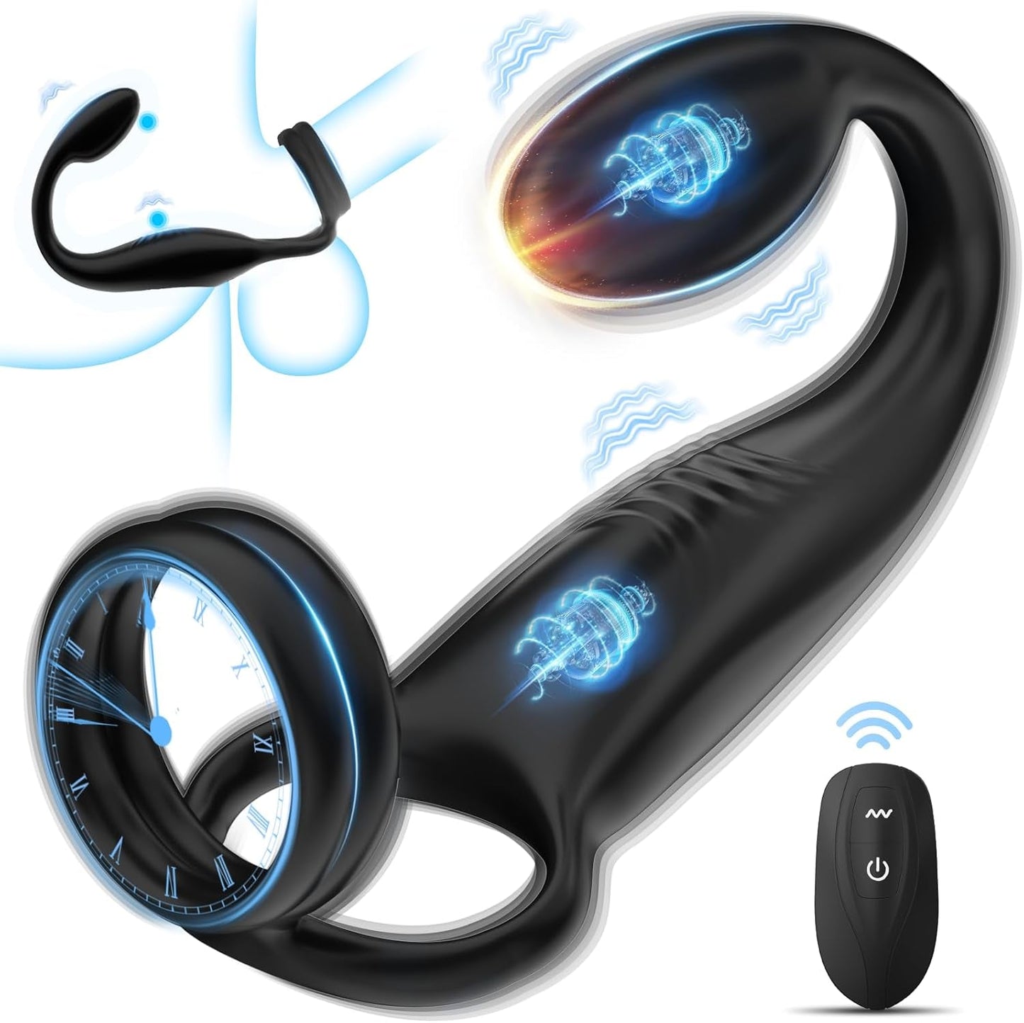ScorpioApex Vibrating Cock Ring Prostate Plug 10 Modes - Vixen | Nova Network