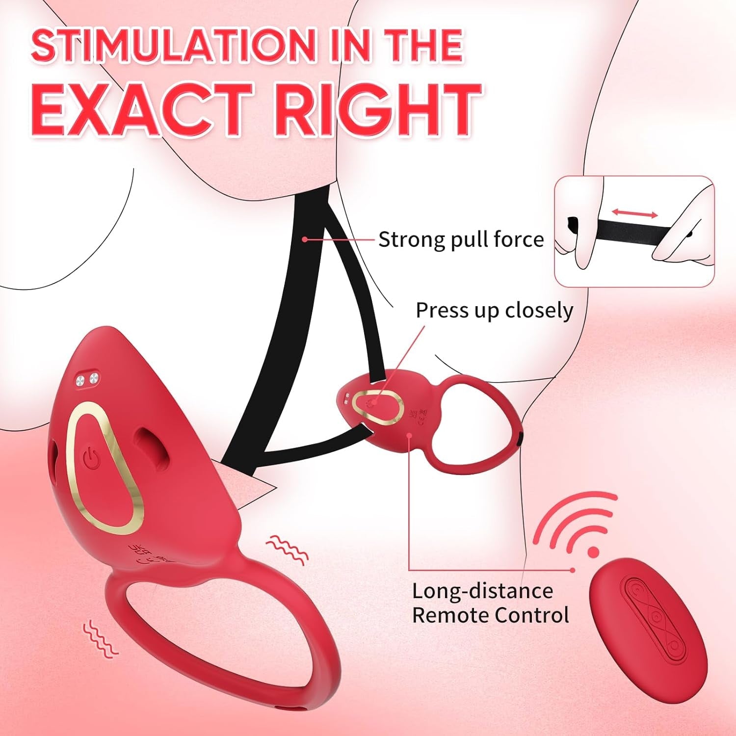 SecretRose Wearable Panty Vibrator Couples Cock Ring - Vixen | Nova Network