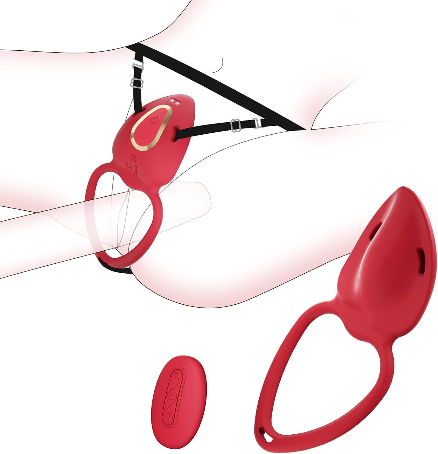 SecretRose Wearable Panty Vibrator Couples Cock Ring - Vixen | Nova Network