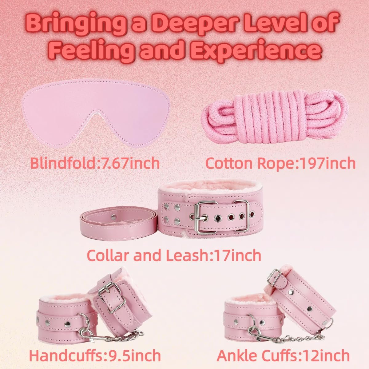 SeductionPlay 12-Piece Bondage Kit for Beginners - Vixen Adult Playroom