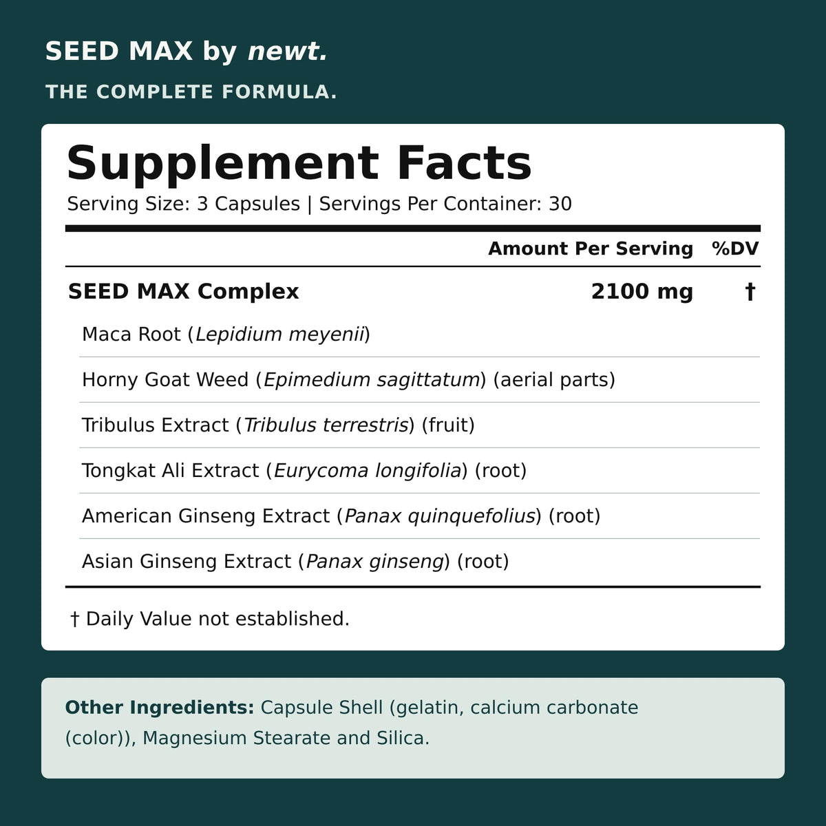 SEED MAX™ Men's Fertility Supplement, 90 Capsules (30-Day Supply) - Vixen Adult Playroom
