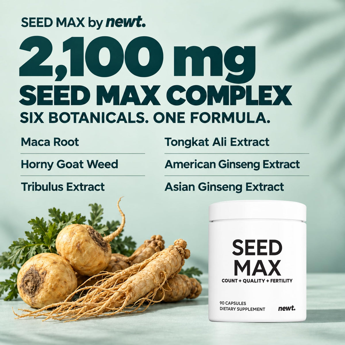 SEED MAX™ Men's Fertility Supplement, 90 Capsules (30-Day Supply) - Vixen Adult Playroom