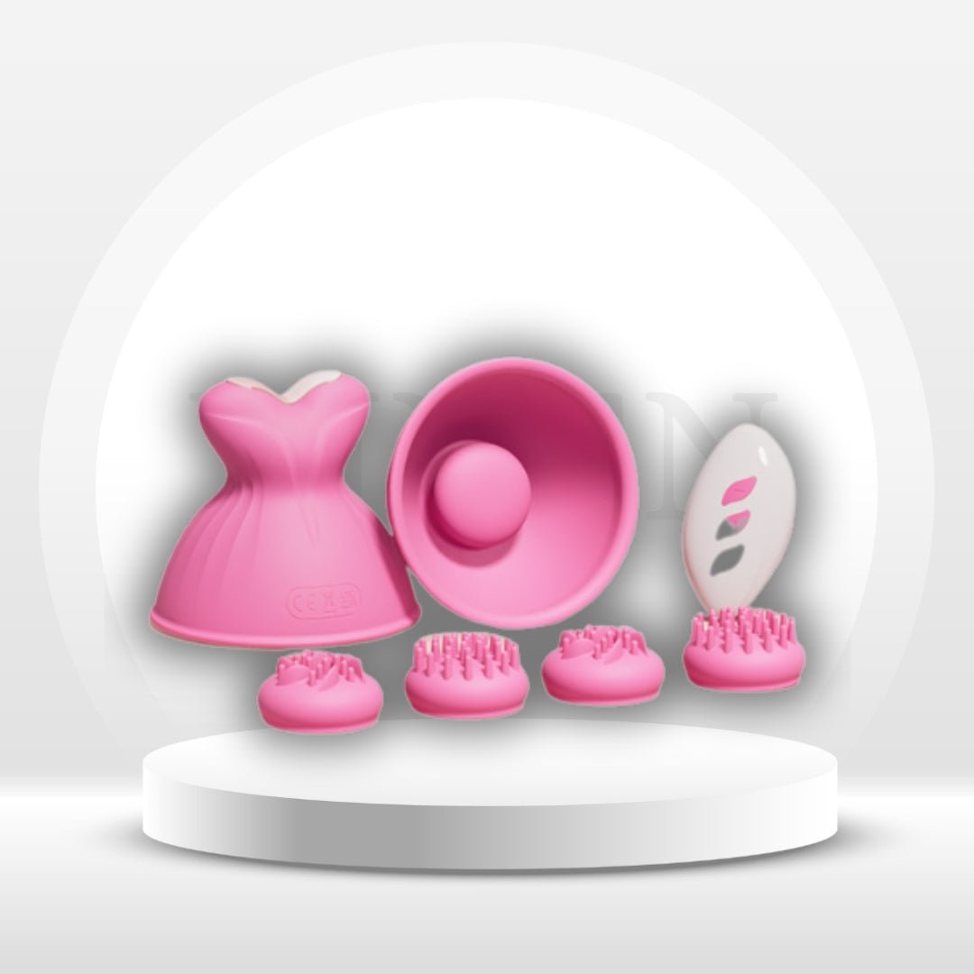 SensoryBloom Nipple Kneading Vibrators – 7 Rotating & Vibrating Modes - Vixen Adult Playroom