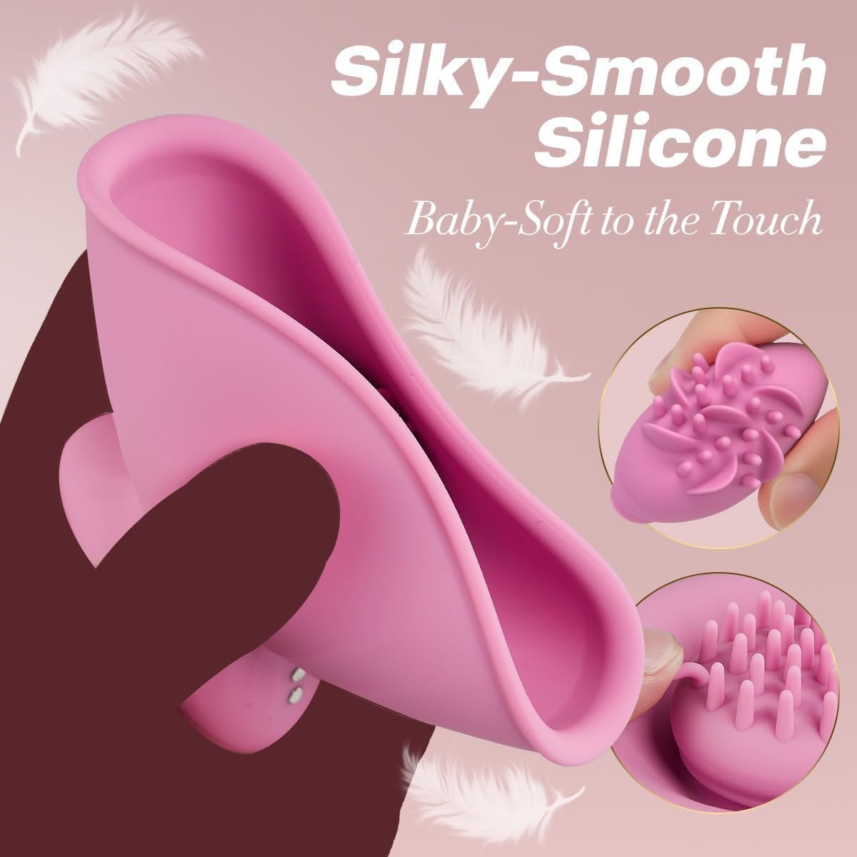 SensoryBloom Nipple Kneading Vibrators – 7 Rotating & Vibrating Modes - Vixen Adult Playroom