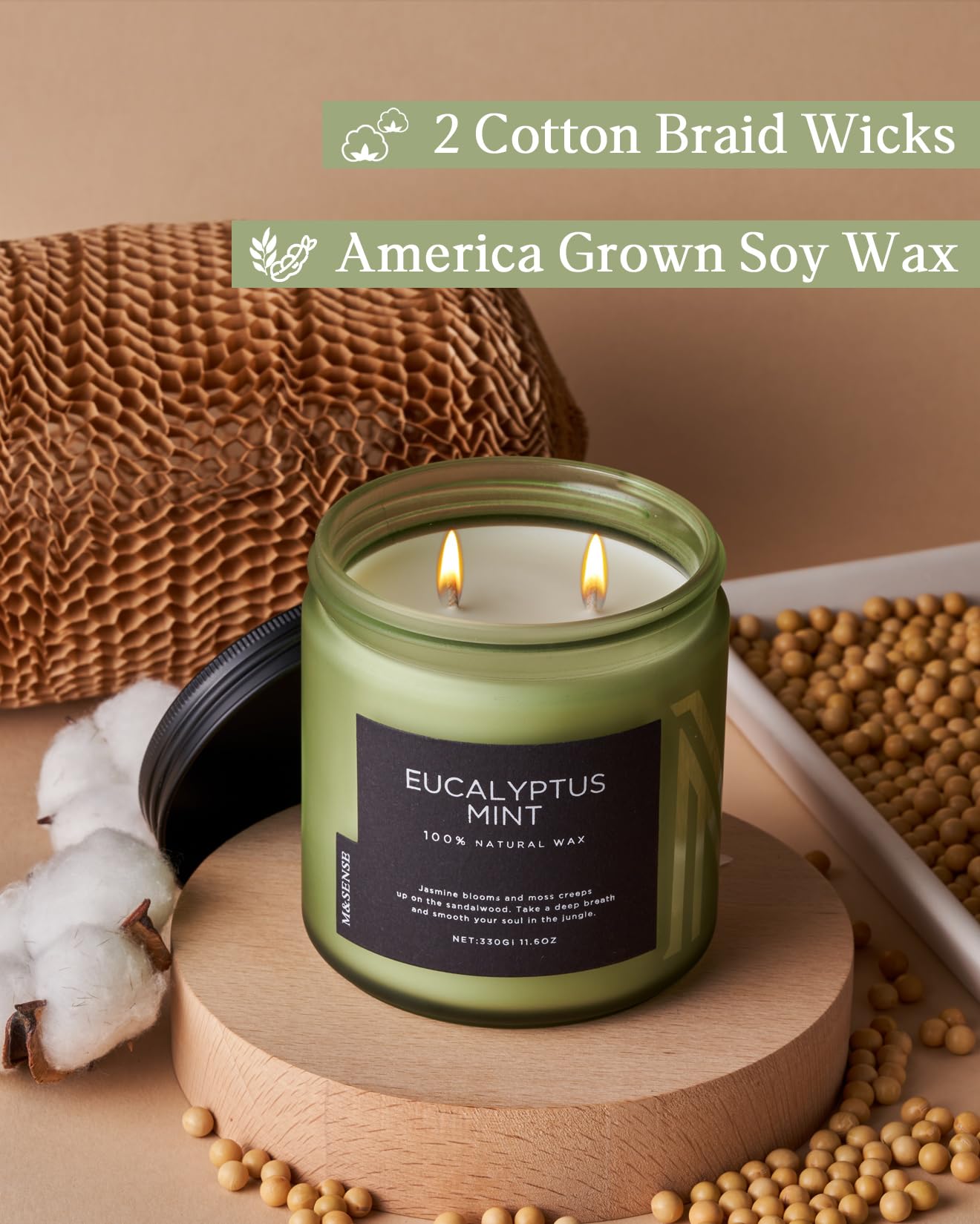 Sensual Eucalyptus Mint Massage Candle - Vixen | Nova Network