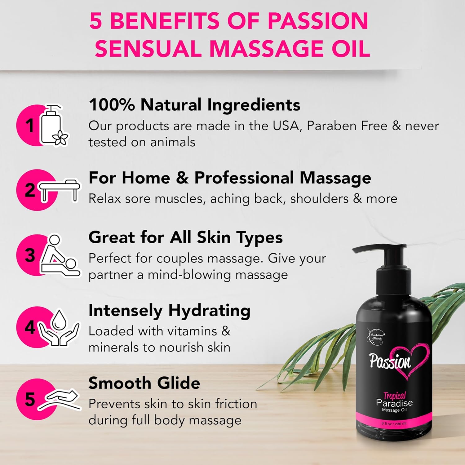 Sensual Massage Oil – Tropical Paradise Scent - Vixen | Nova Network