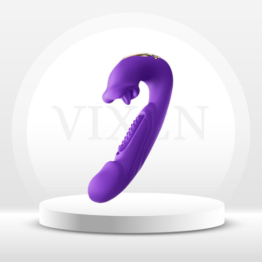 SensuBloom 4 - in - 1 Vibe – Taps, Sucks, Licks, Vibes - Vixen | Nova Network