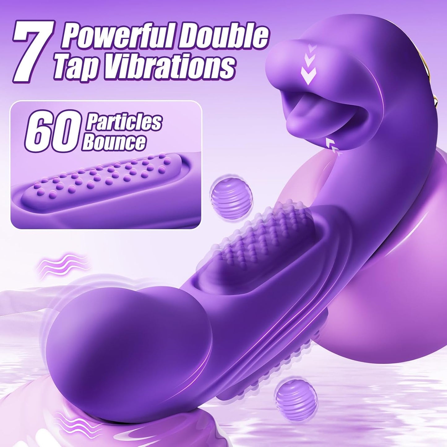 SensuBloom 4 - in - 1 Vibe – Taps, Sucks, Licks, Vibes - Vixen | Nova Network