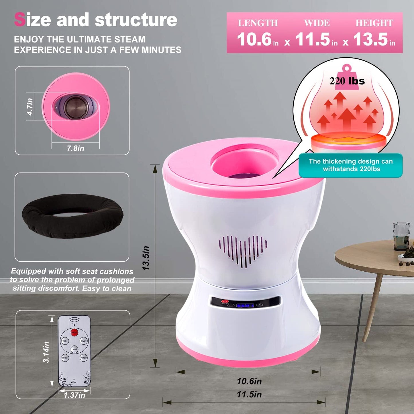 SereneHalo Electric Vaginal Steam Kit - Vixen Adult Playroom