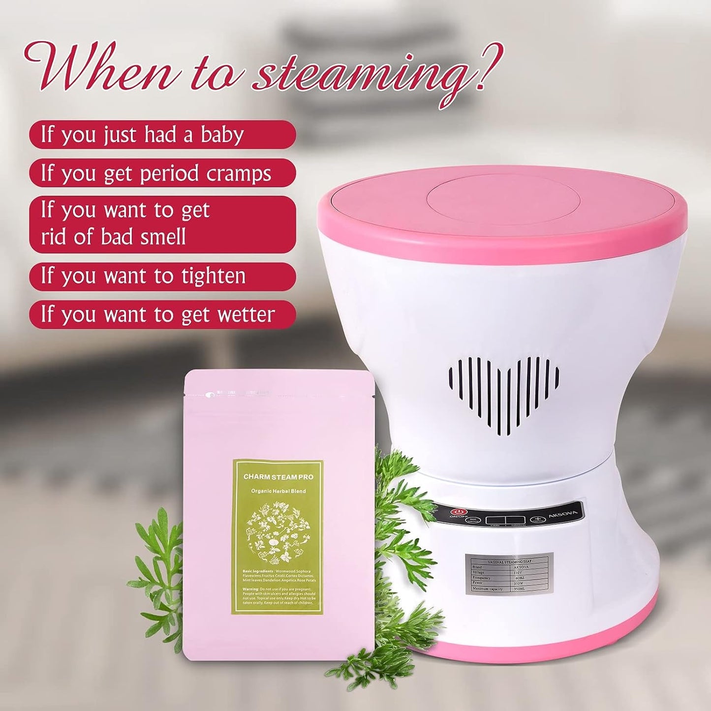 SereneMist Electric Vaginal Steam Kit - Vixen Adult Playroom