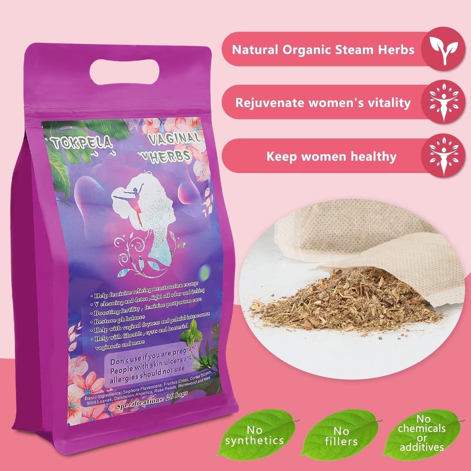 SereneSeat Yoni Vaginal Steam Kit, Remote & 20 Herb Bags - Vixen Adult Playroom